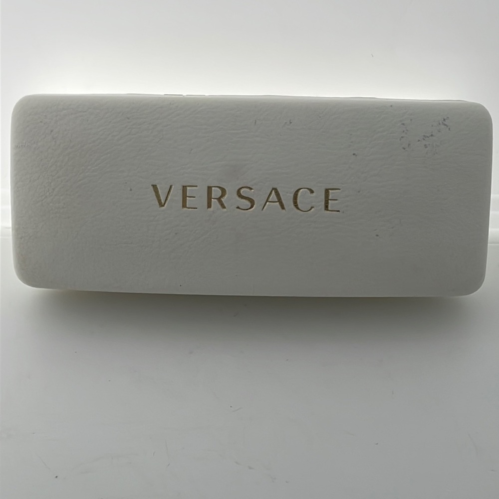 Versace White Eyeglass Case